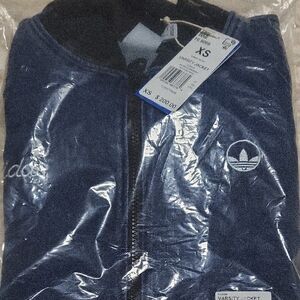 adidas Originals Adidas Originals Zip-Up Denim Bomber Jacket